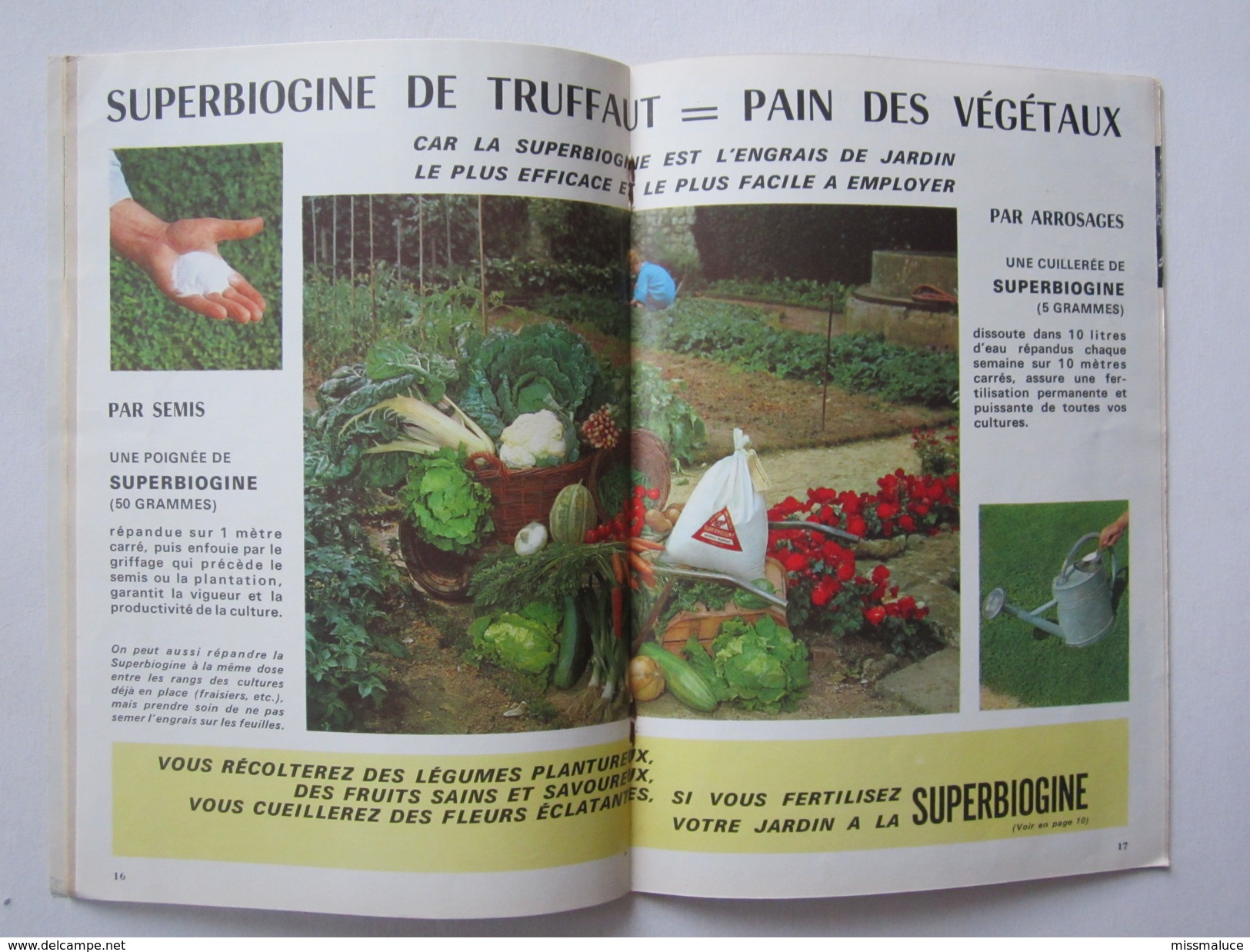 Publicité Catalogue Fleurs Plantes Truffaut Avenue De Paris Versailles - Reclame