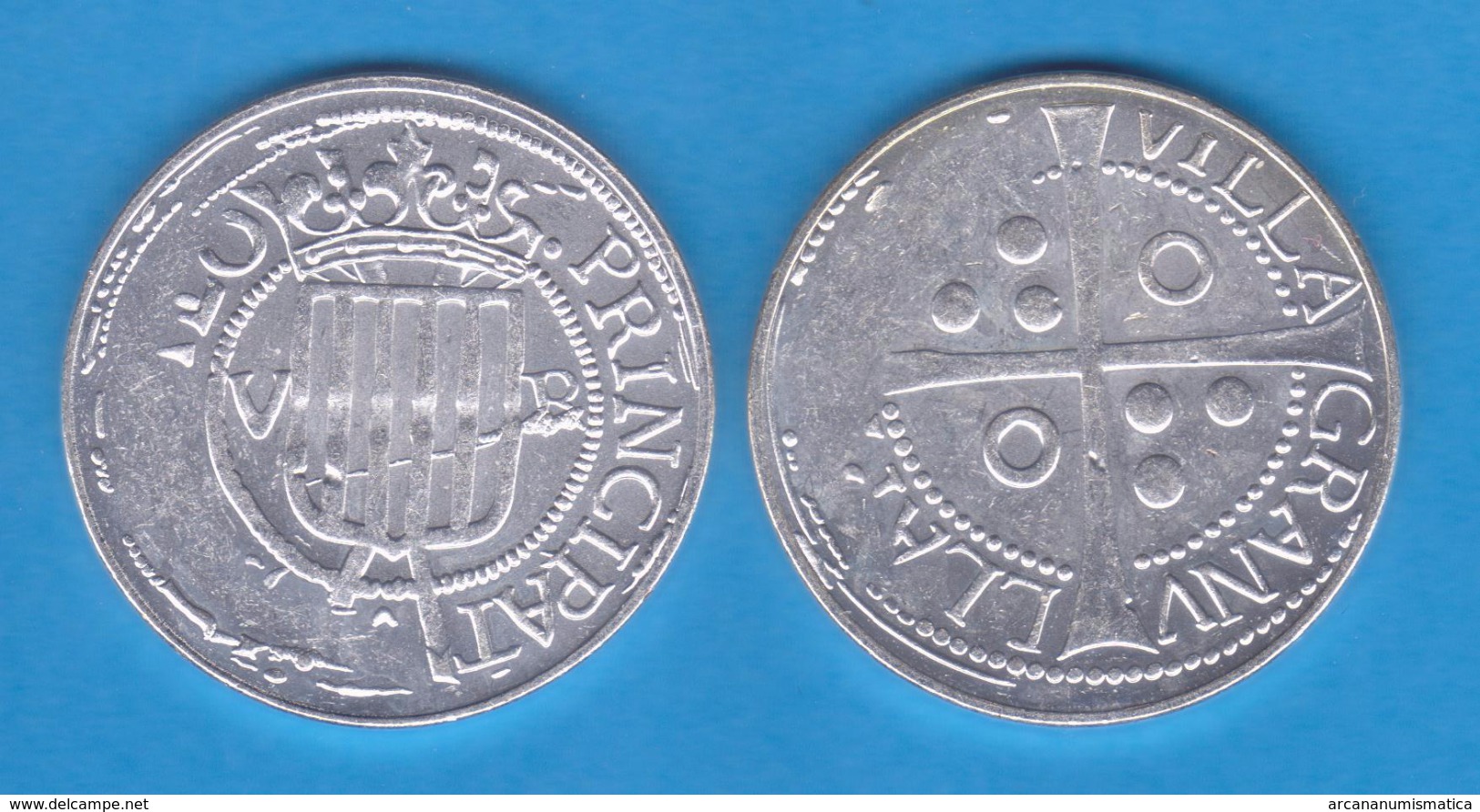 PRINCIPADO CATALAN 5 Reales Plata Barcelona 1.641 Replica   T-DL-11.954 - Essays & New Minting