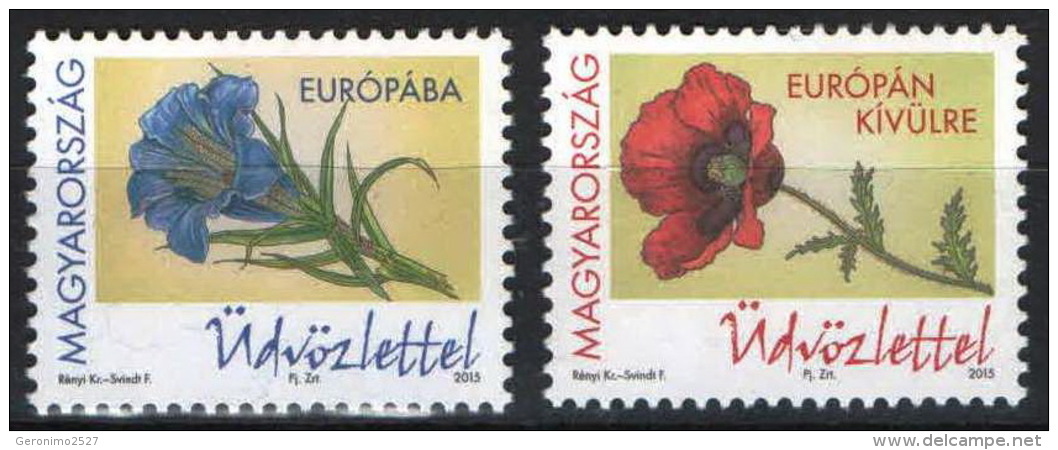 HUNGARY 2016 FLORA Plants FLOWERS - Fine Set MNH - Nuevos