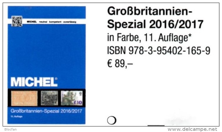 MlCHEL Briefmarken Großbritannien Spezial Katalog 2016/2017 Neu 89€ British Stamp The New Special Catalogue Stamps Of UK - Sonstige & Ohne Zuordnung