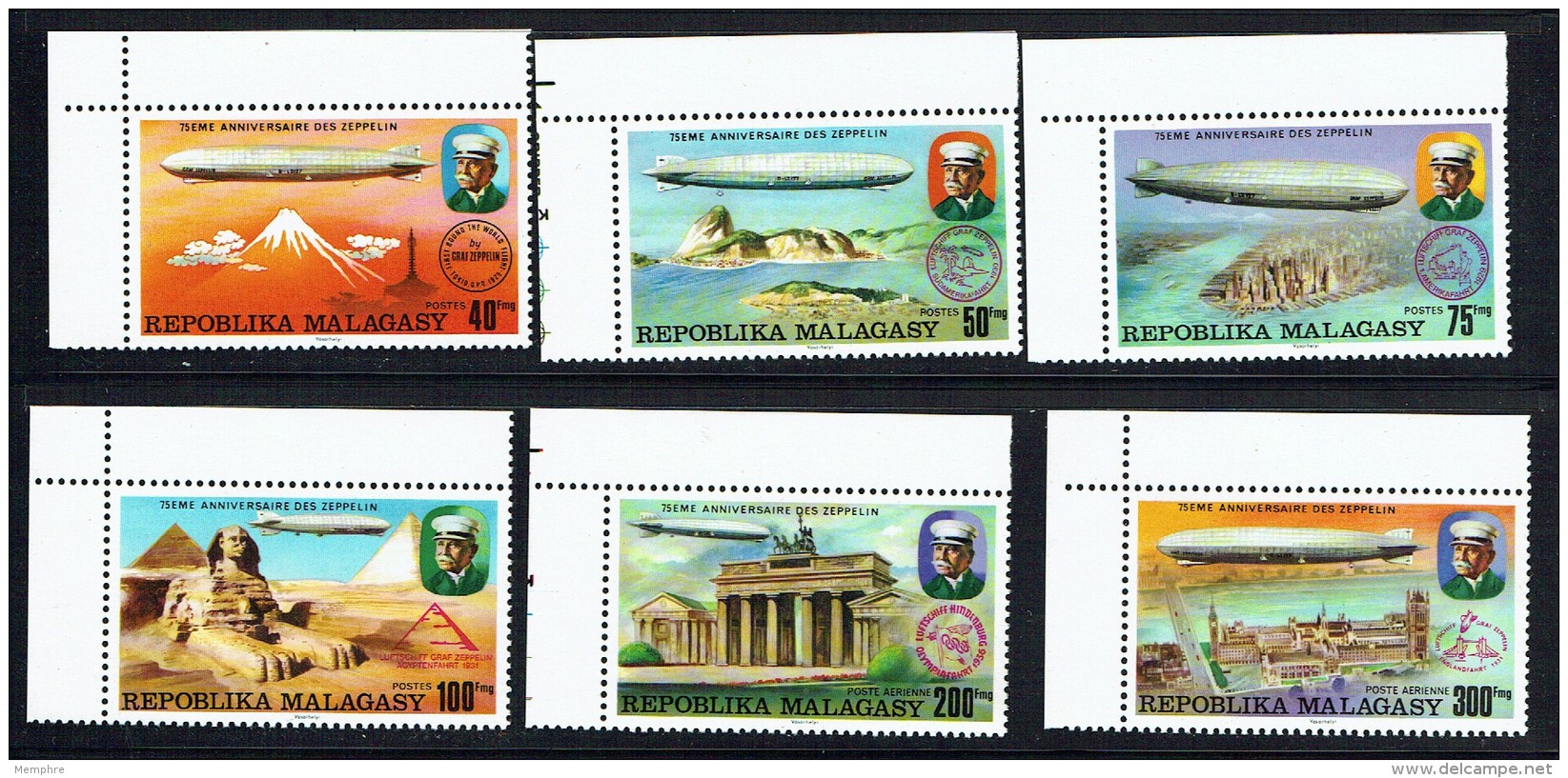 1976  75è Ann. Des Zeppelins  ** - Madagaskar (1960-...)