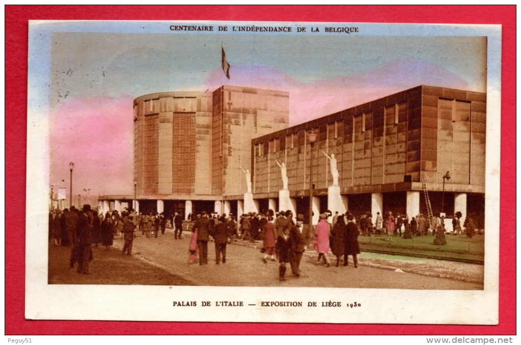 Liège. Centenaire Indépendance De La Belgique. Exposition Internationale 1930.  Visiteurs Au Palais De L' Italie. 1930 - Luik