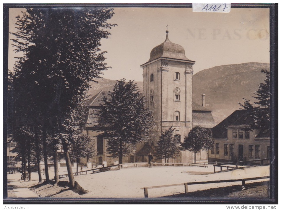 Bergen - Place Du Temple - 1916 ( Photo O. Svanöe) (format 11 / 15 Cm) (A 1217) - Norvège