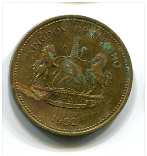 1992 Lesotho 2 Lisente Coin - Lesotho