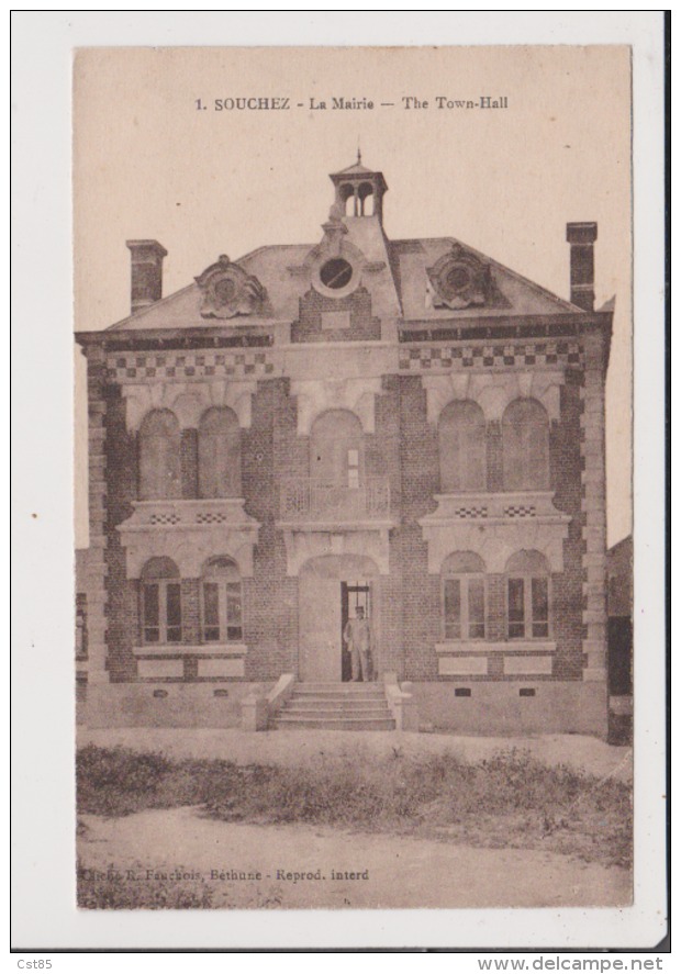 CPA - SOUCHEZ - La Mairie - The Town Hall - Autres & Non Classés