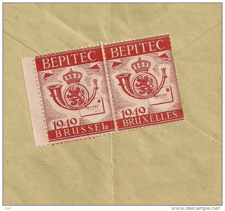 710+715+771 Op Brief (SM -Militair Port Vrij) Aangetekend Met Stempel POSTES-POSTERIJEN B.P.S.6 (VK) - 1948 Export