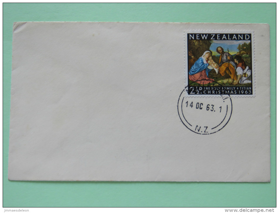 New Zealand 1963 FDC Cover - Christmas - Titian Painting - Covers & Documents