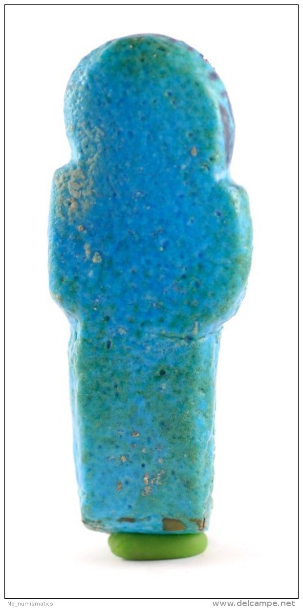 Egypt Faience Shabti For Nes-pa-nefer-her From Deir El-Bahri, Cache II - Archéologie