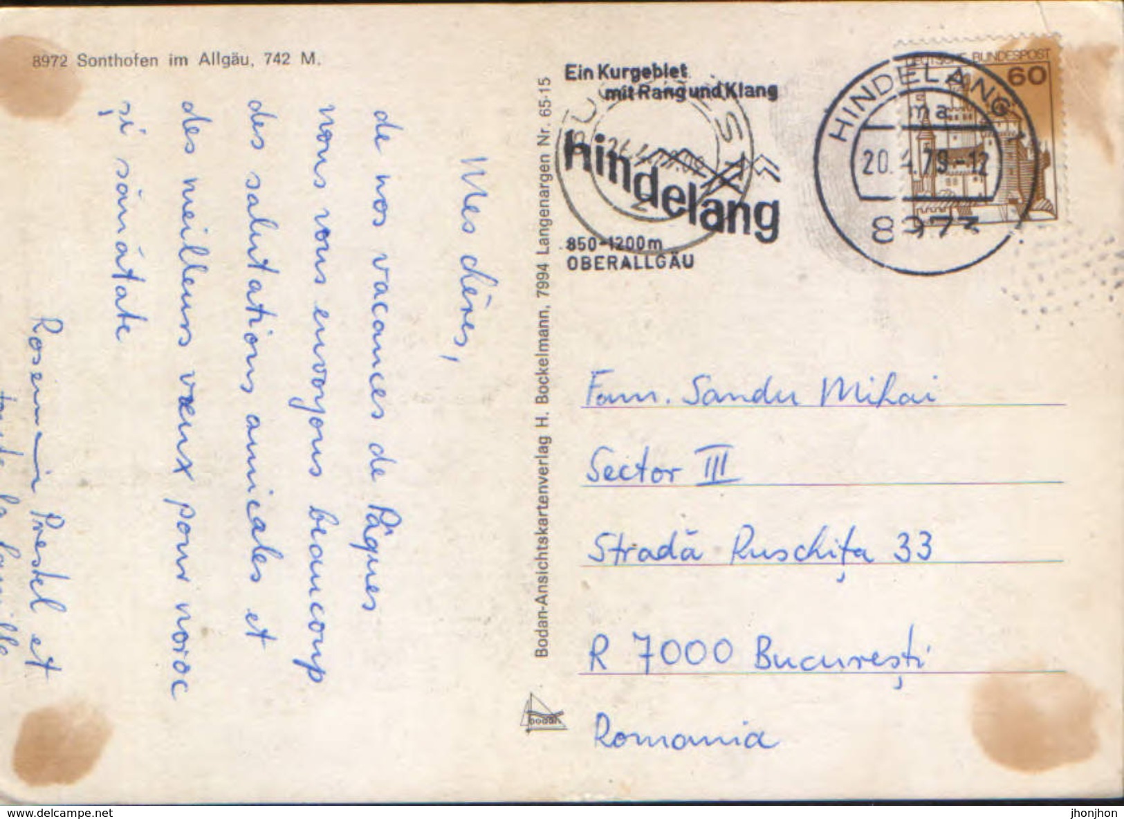 Deutschland - Postcard Circulated In 1979 Used - Sonthofen In The Allgäu - Multipleviews - 2/scans - Sonthofen