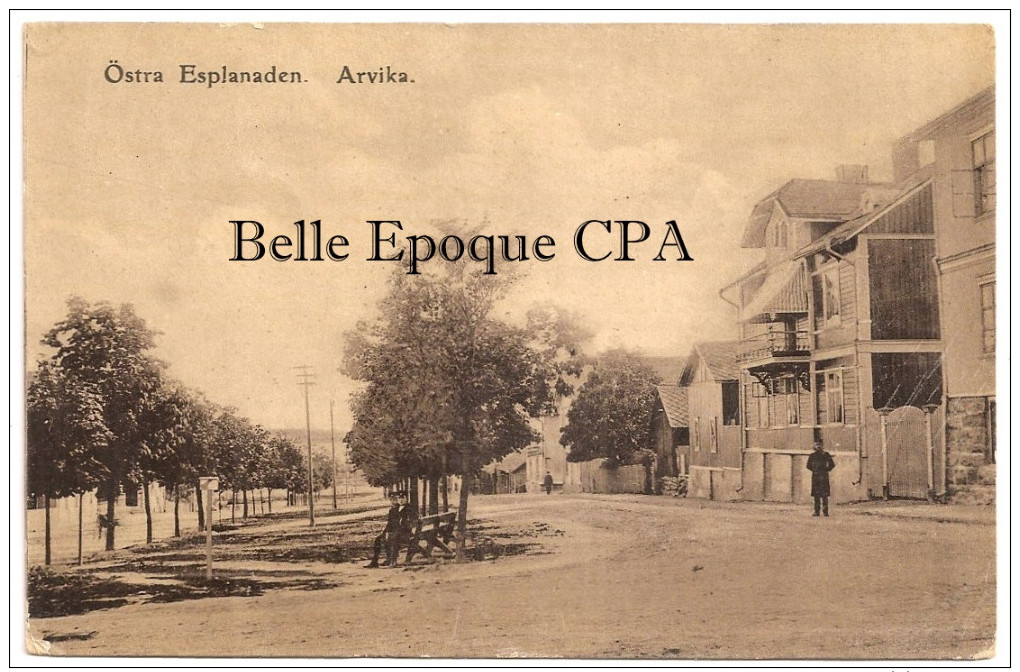 Suède - ARVIKA- Östra Esplanaden +++++ Carl Naucler ++++ Vers Lillbo, 1908 ++++ Postal History - Suède