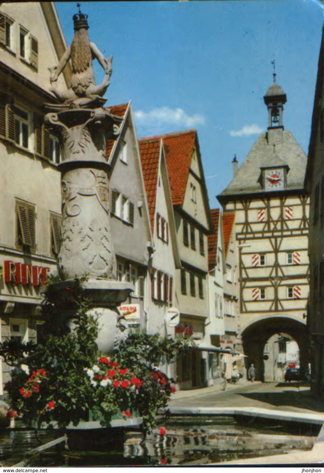 Deutschland - Postcard Circulated In 1969 Used - Bietigheim - Lower Gate - Bietigheim-Bissingen