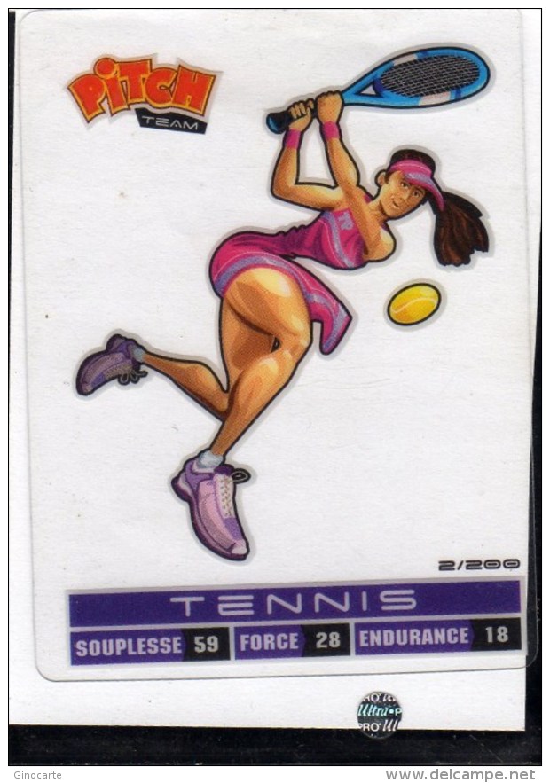 Carte Sports Pitch Pasquier Tennis Feminin - Autres & Non Classés