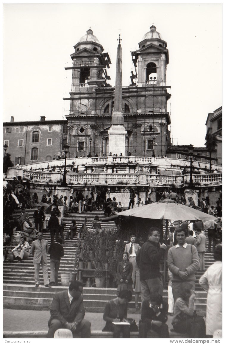 Real Photo - Italy 18X12cm Place To Identify Animated - Lieux