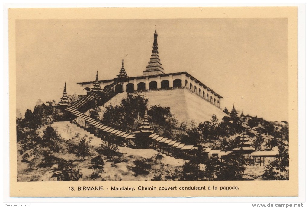 CPA - Mandaley (Birmanie) - Chemin Couvert Conduisant à La Pagode - Myanmar (Burma)