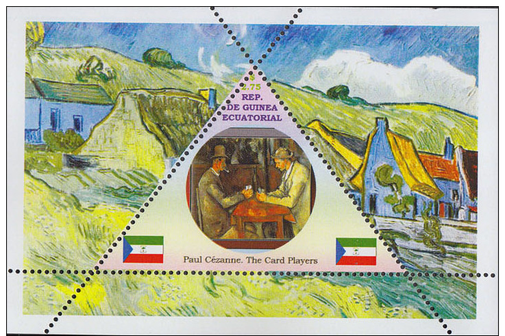 Impressionists Paul Cézanne  1  Sheet   TRIANGULAR STAMP LIMITED EDITION Mint   CINDERELLA - Impressionisme