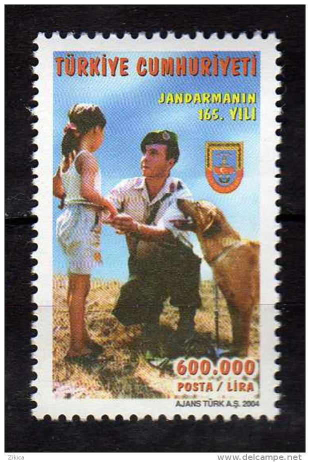 Turkey 2004 The 165th Anniversary Of Gendarmerie. Police.MNH - Unused Stamps