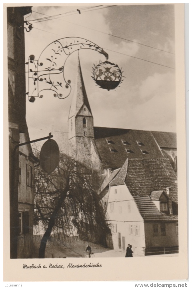 16 / 11 / 224  -   MARBACH A.  NECKAR , ALEXANDERKIRCHE   -  CPSM - Marbach