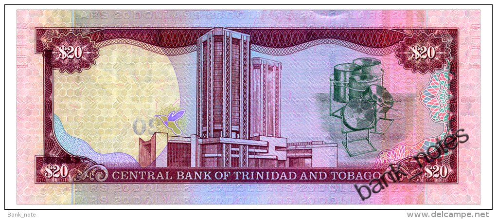 TRINIDAD & TOBAGO 20 DOLLARS 2006(2009) Pick 49b Unc - Trinidad & Tobago