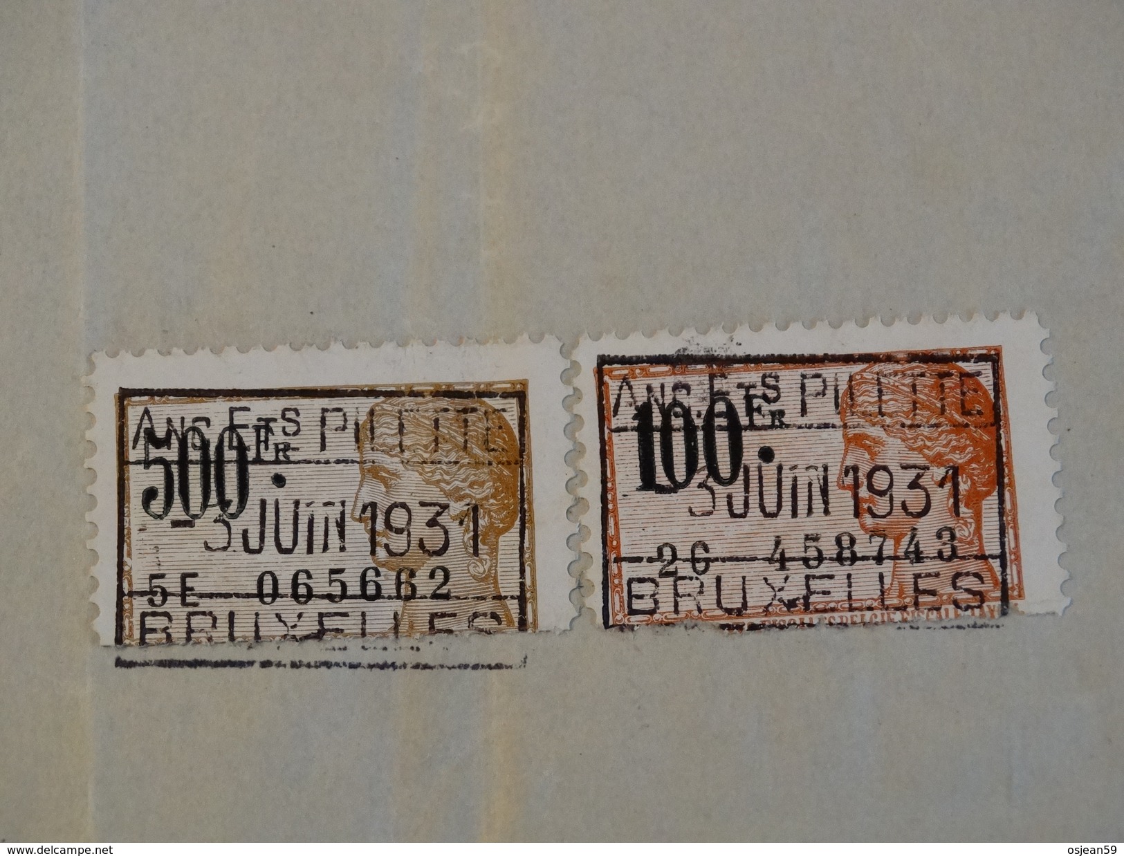 Timbres Fiscaux Sur Facture .Anciens établissements Pilette à Bruxelles.-1931-Automobiles,camions. - Documentos