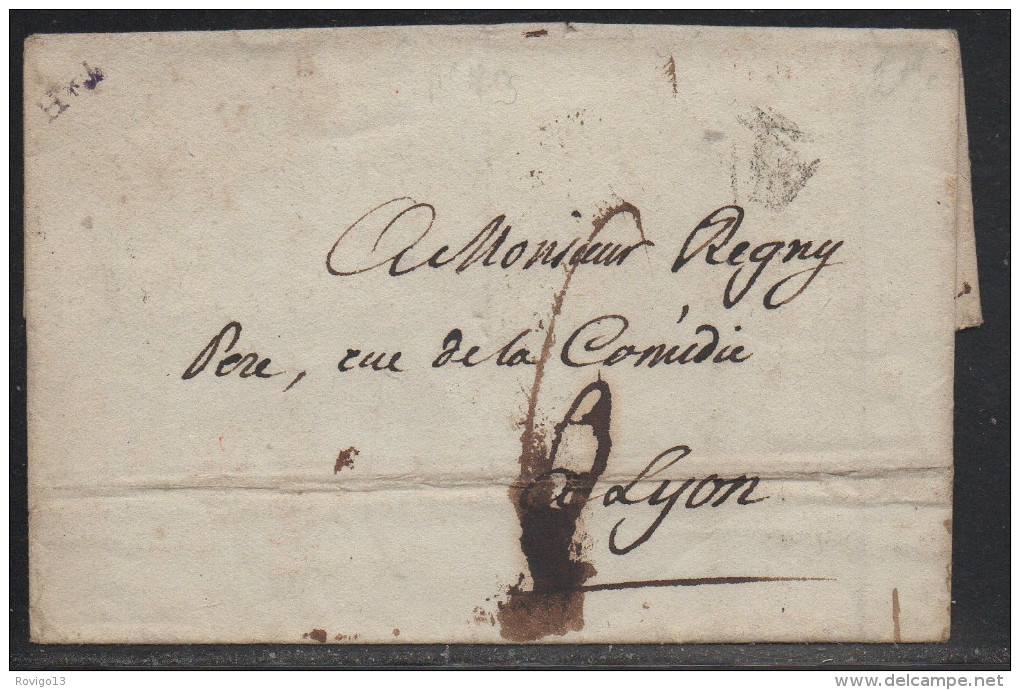 Paris, Cachet Ministere De La Marine  Au Verso - An 12 - 1801-1848: Vorläufer XIX