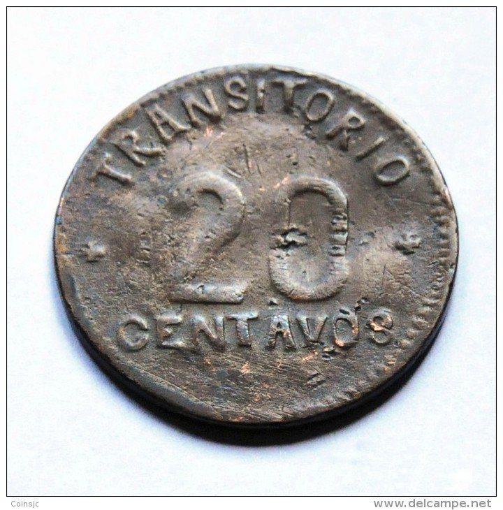 México - Puebla - 20 Centavos - 1915 - México