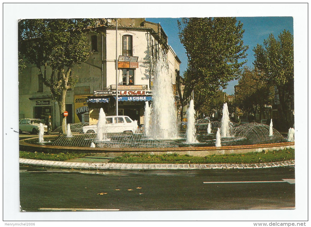 Aude - 11 - Narbonne Bar La Cigale A La Fontaine Place Des Pyrénées - Narbonne