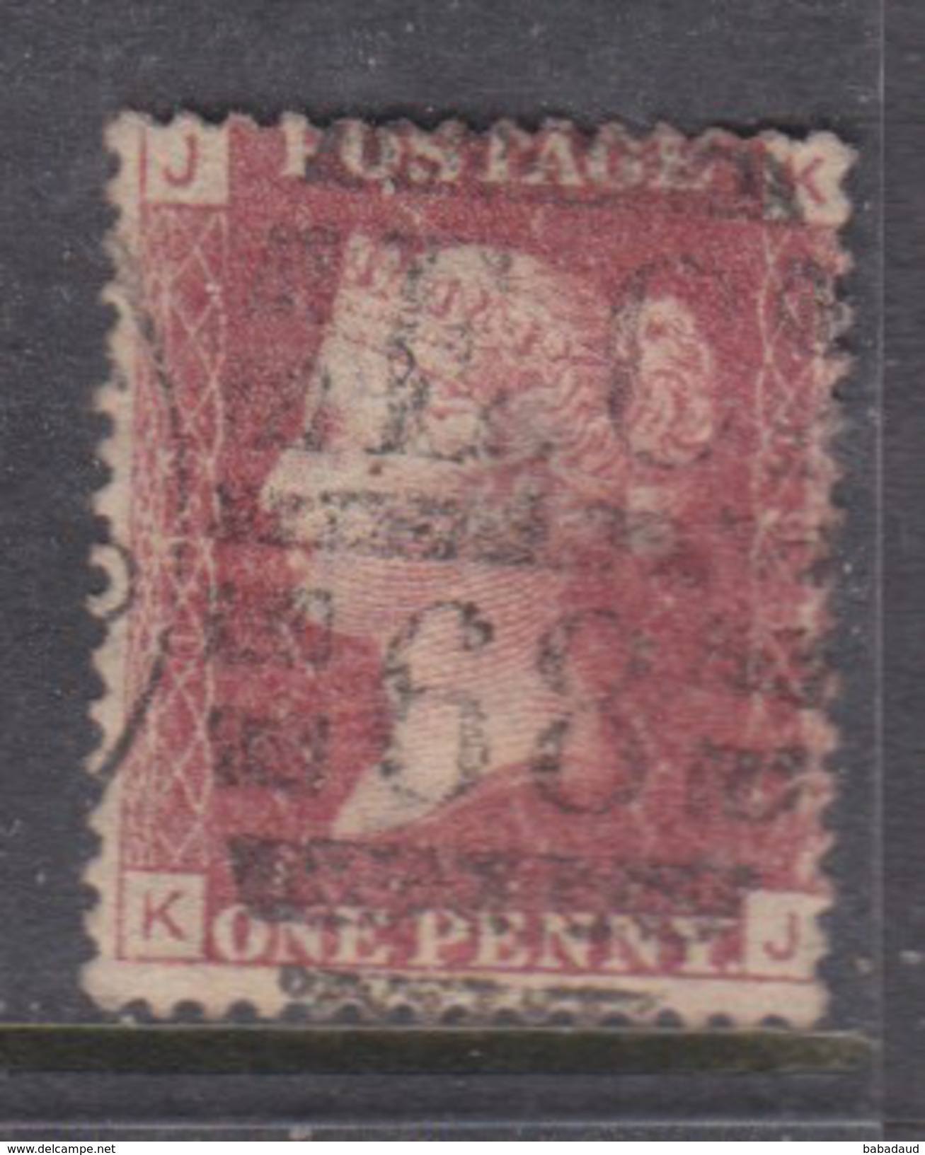 Great Britain Queen Victoria, 1858 >,  1d Red Perforated, Used, Plate No 193 - Used Stamps