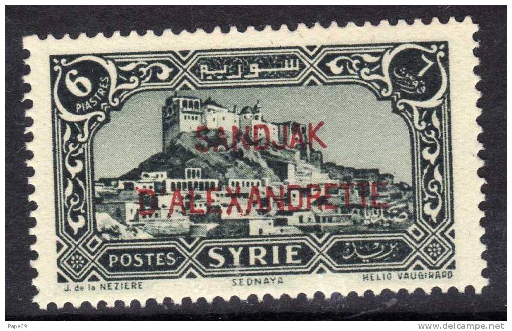 Alexandrette N° 10 XX Timbres De Syrie Surchargés : 6 Pi  Vert-noir TB - Other & Unclassified