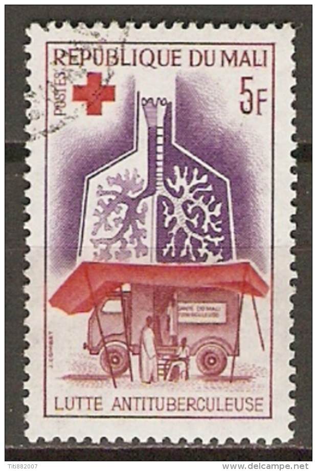MALI    -    CROIX-ROUGE. -  1965.  Y&T N° 79 Oblitéré.  Lutte Anti-Tuberculeuse - Rotes Kreuz