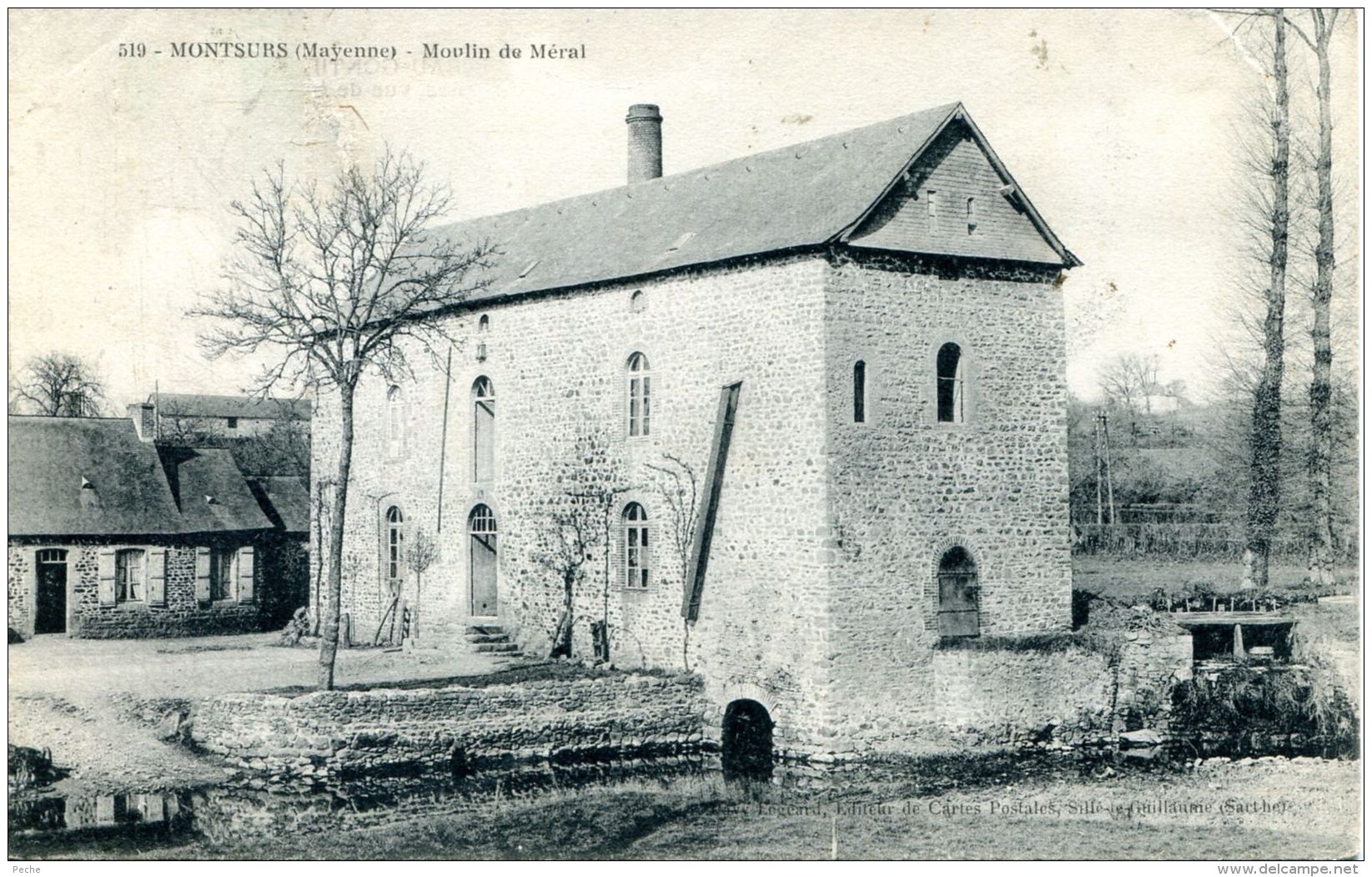 N°51932 -cpa Montsurs -moulin De Méral- - Moulins à Eau