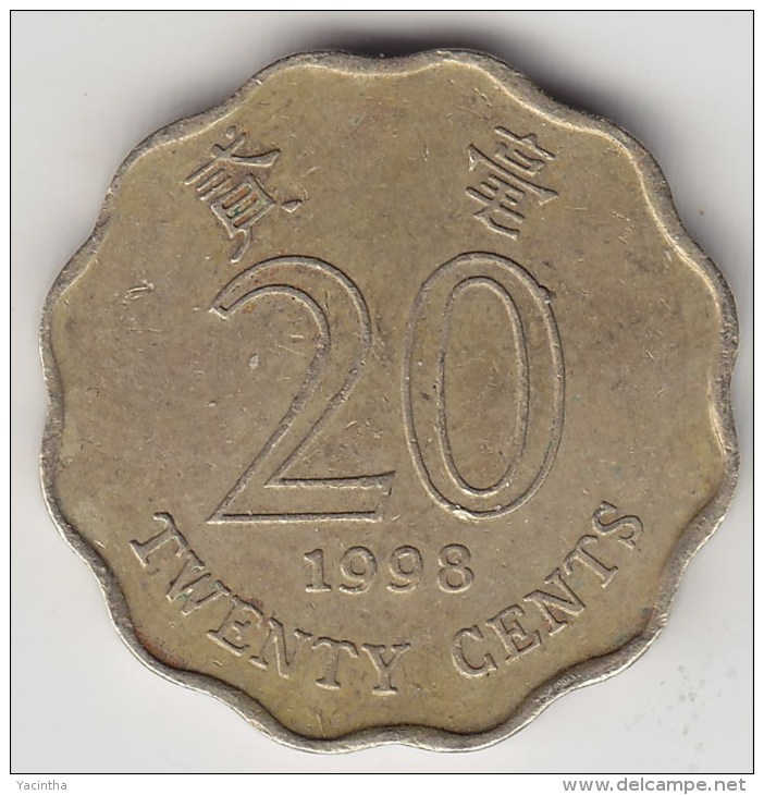 @Y@   Hong Kong  20 Cents  1998      (3703) - Hongkong