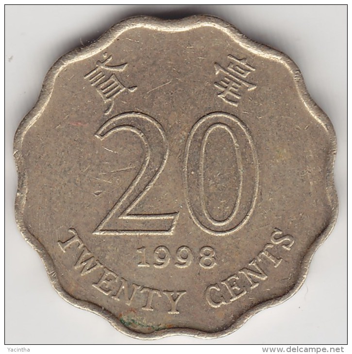 @Y@   Hong Kong  20 Cents  1998      (3704) - Hong Kong