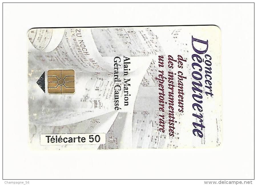 VARIÉTÉS FRANCE TÉLÉCARTE 04 / 94  F447Ga  50 U CONCERT DÉCOUVERTE  GEM1B   B + 8 CHIFFRES UTILISÉE B 4 4 0 3 6 0 3 2 - Fehldrucke