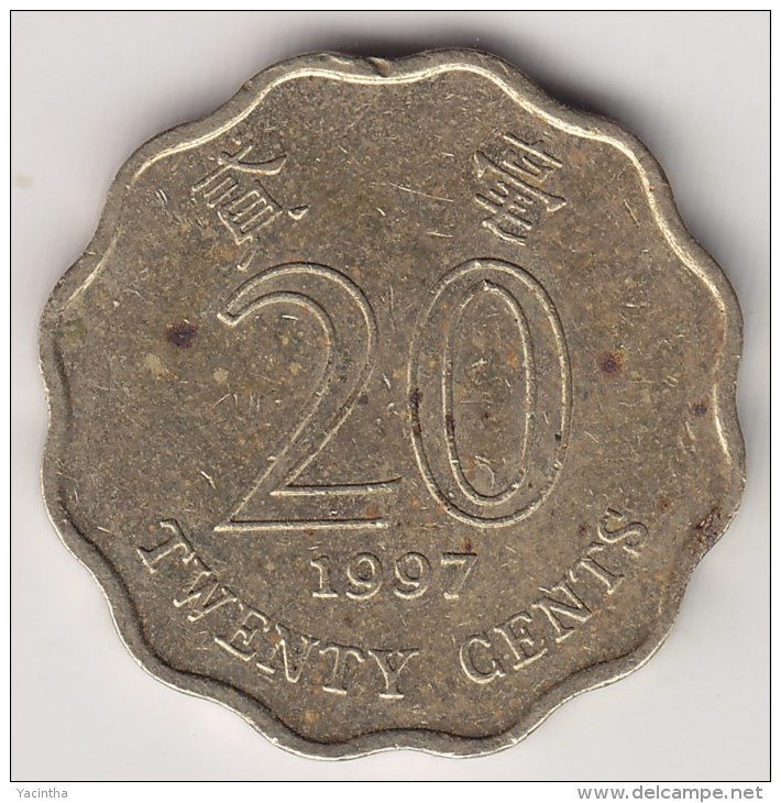 @Y@   Hong Kong  20 Cents  1997      (3706) - Hongkong