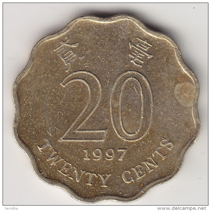 @Y@   Hong Kong  20 Cents  1997     (3716) - Hongkong