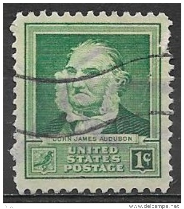 1940 American Scientists, 1 Cent Audubon, Used - Gebraucht