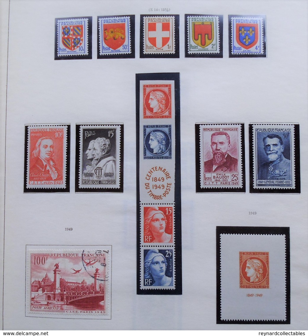 France Album (2000+ stamp), cover (225+) collection. 19thC-mod. huge cv. Mint LH/FU, military,airmail covers++