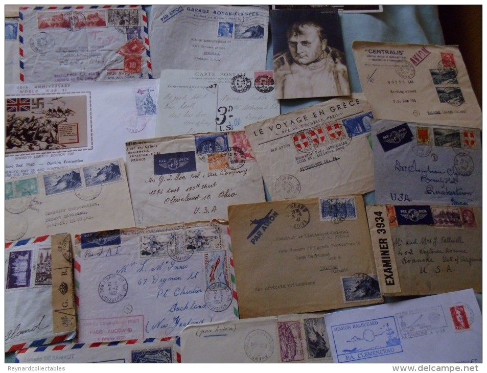 France Album (2000+ stamp), cover (225+) collection. 19thC-mod. huge cv. Mint LH/FU, military,airmail covers++