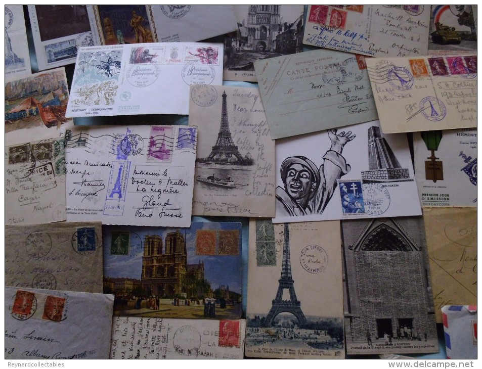 France Album (2000+ stamp), cover (225+) collection. 19thC-mod. huge cv. Mint LH/FU, military,airmail covers++