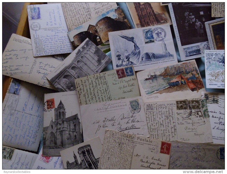 France Album (2000+ stamp), cover (225+) collection. 19thC-mod. huge cv. Mint LH/FU, military,airmail covers++