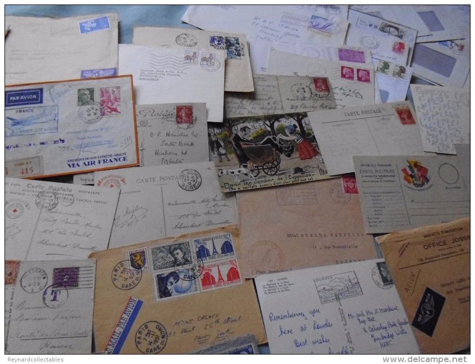 France Album (2000+ stamp), cover (225+) collection. 19thC-mod. huge cv. Mint LH/FU, military,airmail covers++