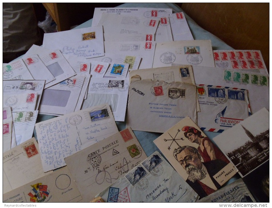 France Album (2000+ stamp), cover (225+) collection. 19thC-mod. huge cv. Mint LH/FU, military,airmail covers++