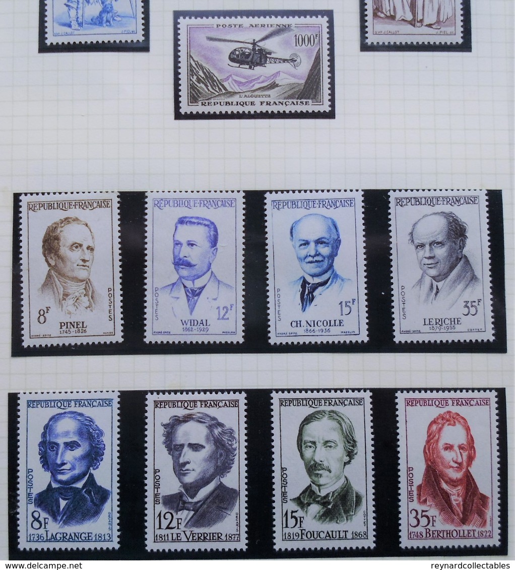 France Album (2000+ stamp), cover (225+) collection. 19thC-mod. huge cv. Mint LH/FU, military,airmail covers++