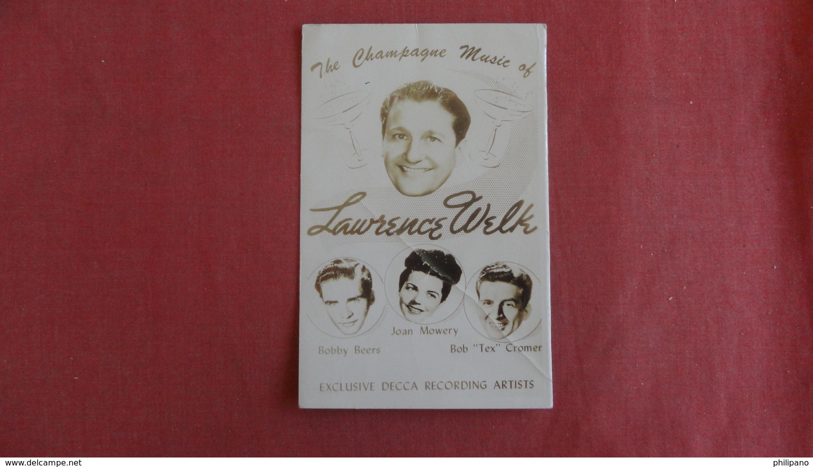 RPPC Lawrence Welk-- Has Heavy Crease= ========ref 2388 - Musique Et Musiciens