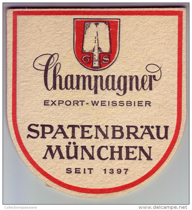 - SOUS-BOCK - CHAMPAGNER SPATENBRÄU - - Sous-bocks