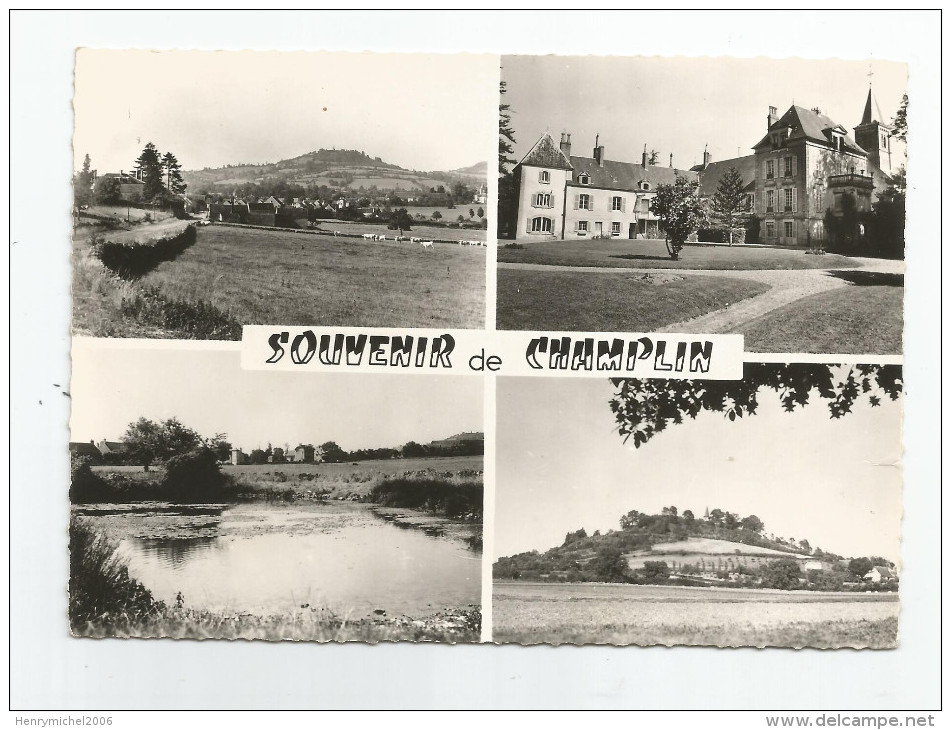 58 Nièvre - Souvenir De Champlin Cachet Pointillé 1965 , Ed Photo Collin De Tannay - Autres & Non Classés