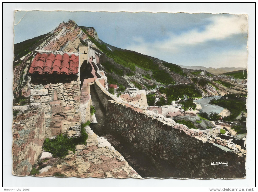 04 Basses Alpes - Sisteron Chemin De Ronde De La Citadelle 1959 - Sisteron