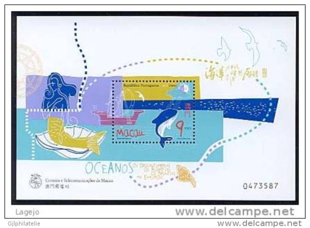 MACAO BF053 Année Des Océans - Requin - Blocs-feuillets