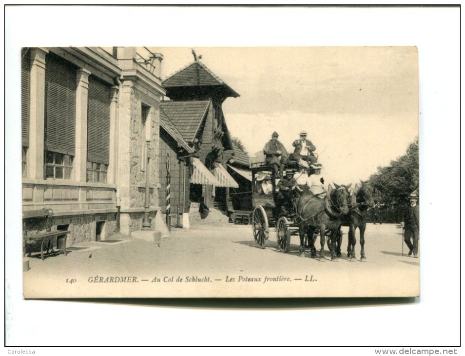 CP - COL DE SCHLUCHT   (88)  LES  POTEAUX FRONTIERE - Autres & Non Classés