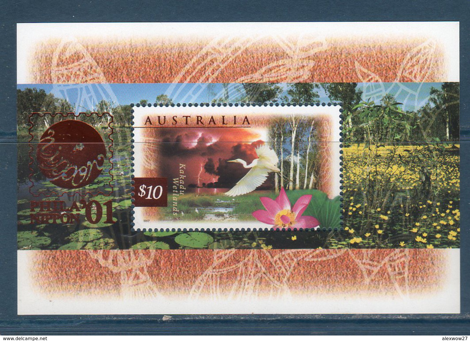 Australia 1997 --Fauna E Fiori  PHILANIPPON '01  (BF25C UNIF.) -- **MNH - Nuovi